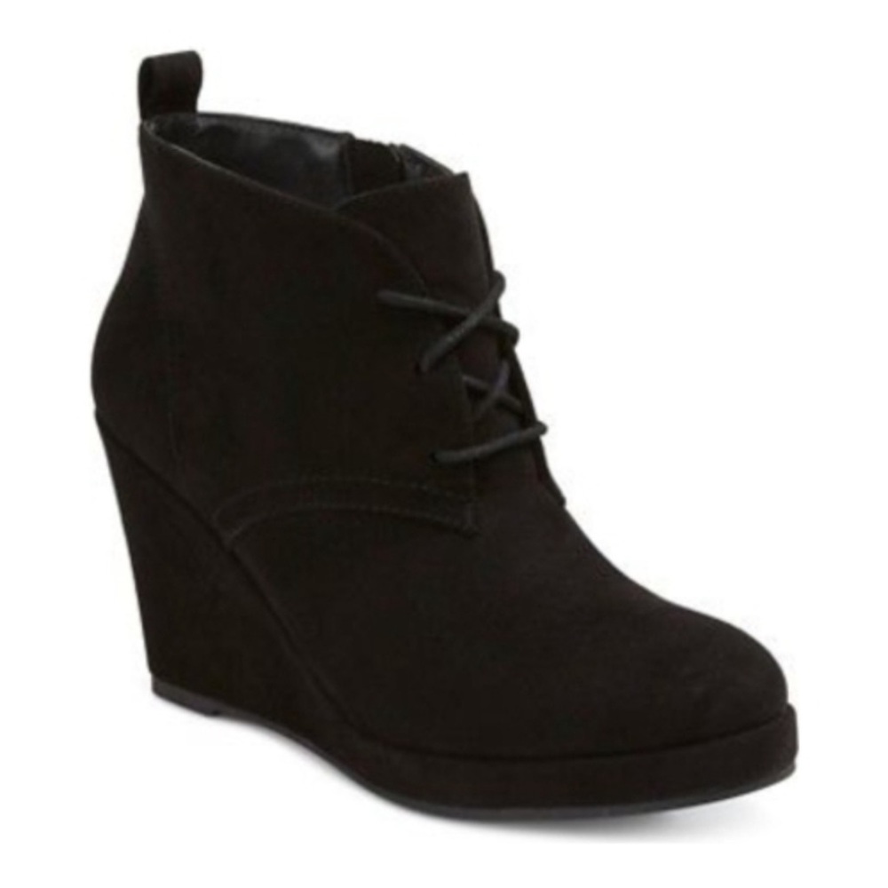 DV by dolce vita Terri Black Wedge Booties size 5.5
